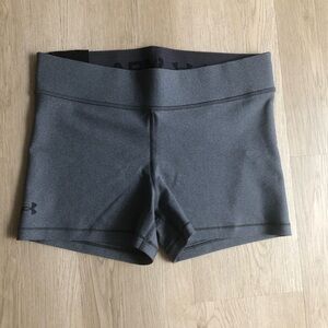 Under Armour Charcoal Grey Compression Mid Rise Shorty Size Large New